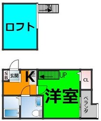 パルティール名塚の物件間取画像